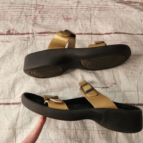 Tatami by Birkenstock 2 Strap Leather Sandal Size 36 - Picture 3 of 6